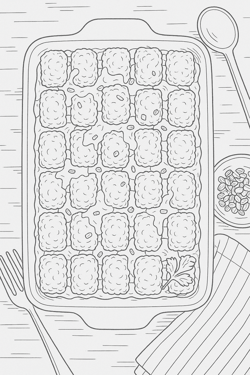 Tater Tot Sausage Breakfast Casserole